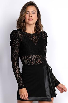 Imagem de Blusa PKS de Renda Preta