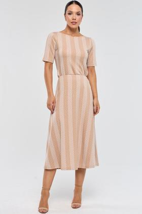Imagem de Blusa PKS Jacquard Listras Bege