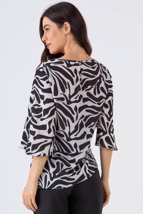 Imagem de Blusa PKS Manga 7/8 Estampa P&B