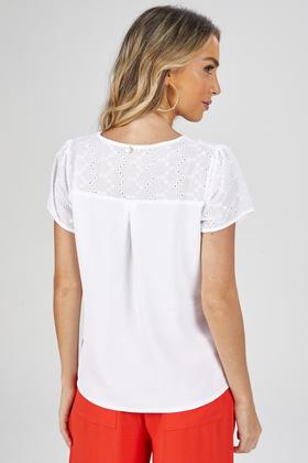 Imagem de Blusa PKS Manga Curta Detalhe Laise