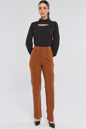 Imagem de Blusa PKS Manga Longa Gola Alta com Botões Preta