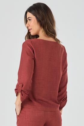 Imagem de Blusa PKS Manga Longa Terracota