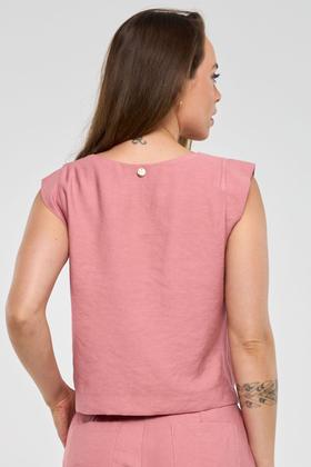 Imagem de Blusa PKS Sem Manga Em Viscose Rosê