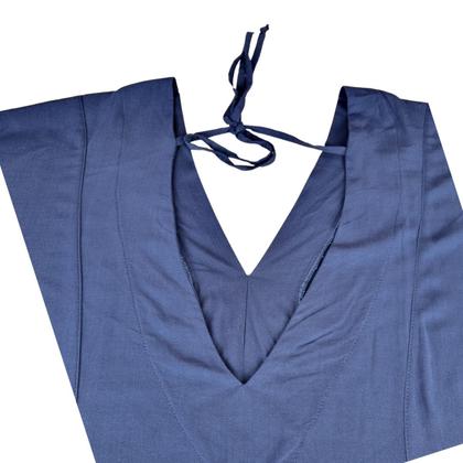 Imagem de Blusa Plus Size Elegante com Decote V e Amarração nas Costas - Tamanhos G6 e G7