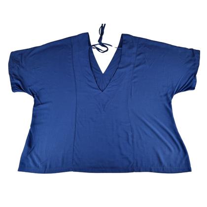 Imagem de Blusa Plus Size Elegante com Decote V e Amarração nas Costas - Tamanhos G6 e G7