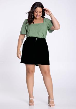 Imagem de Blusa plus size em viscose decote quadrado lunender 47091