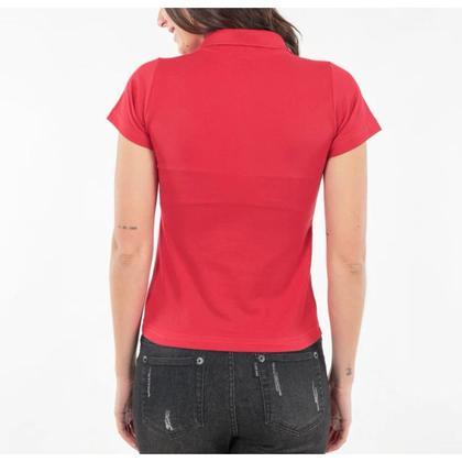 Imagem de Blusa polo básica algodão moda feminina