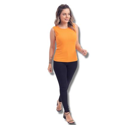 Imagem de Blusa Regata Alça Larga Várias Cores Lisa Ribana Casual