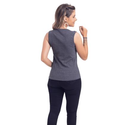 Imagem de Blusa Regata Alça Larga Várias Cores Lisa Ribana Casual