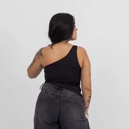 Imagem de Blusa Regata Assimétrica Preta