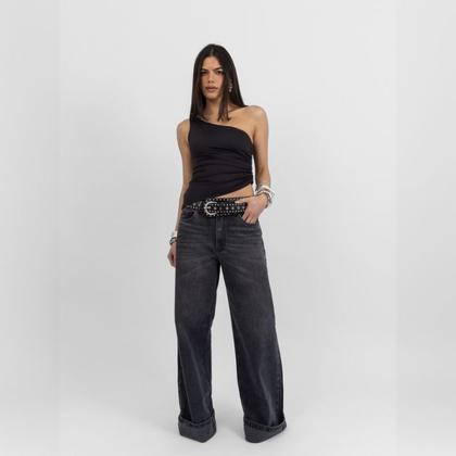 Imagem de Blusa Regata Assimétrica Preta