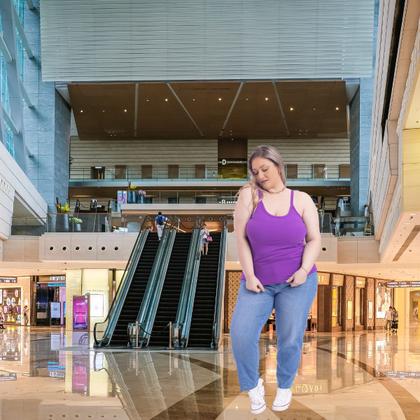 Imagem de Blusa Regata Confortável Alça Fina Feminina Plus Canelada