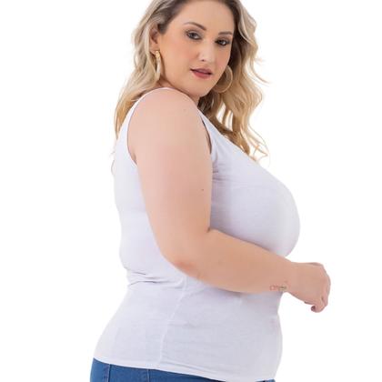 Imagem de Blusa Regata Feminina Básica Alça Larga Fresquinha Plus Size 2005.1A