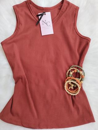 Imagem de Blusa Regata Malha Canelada