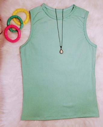 Imagem de Blusa Regata Malha Canelada