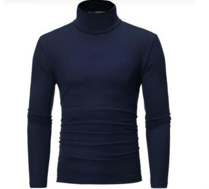 Imagem de Blusa Segunda Pele Masculina Gola Alta Proteção Solar Uv Fp50 Esportes