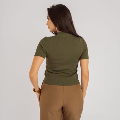 Imagem de Blusa susie modal com gola canelada feminino