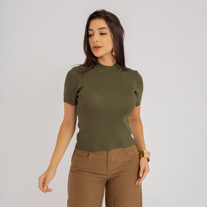 Imagem de Blusa susie modal com gola canelada feminino