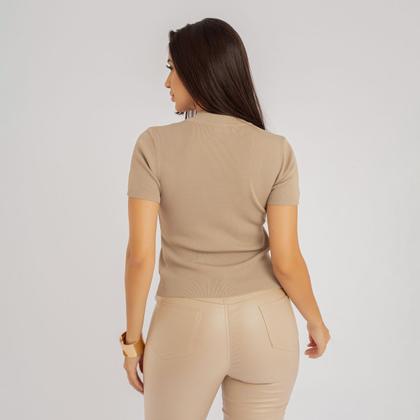 Imagem de Blusa susie modal com gola canelada feminino