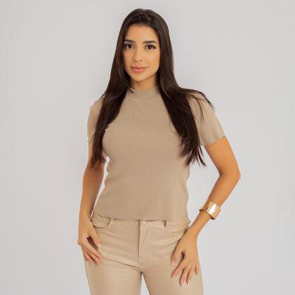 Imagem de Blusa susie modal com gola canelada feminino