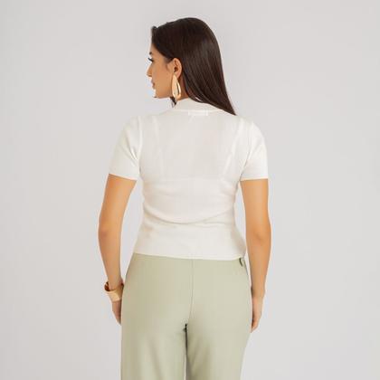 Imagem de Blusa susie modal com gola canelada feminino