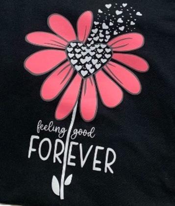 Imagem de Blusa t shirt flor. camisa t-shirt estampa flor rosa