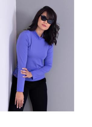 Blusa térmica blusa térmica manga longa flanelada por dentro - Dalla pelle Imagem de Blusa térmica blusa térmica manga longa flanelada por dentro