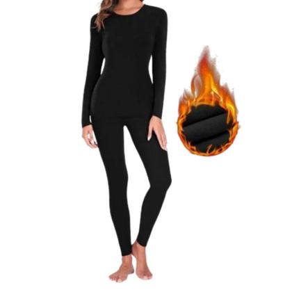 Imagem de Blusa Térmica Feminina Forrada Flanelada Para Inverno Frio - HR