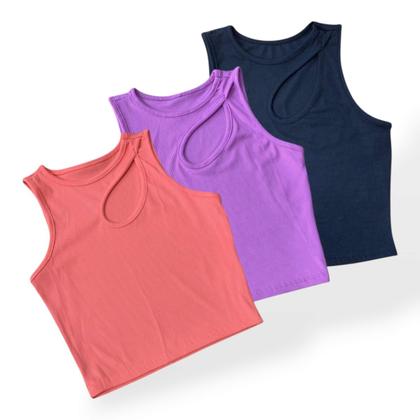 Imagem de Blusa Top Cropped De Ribana Com Detalhe De Gota