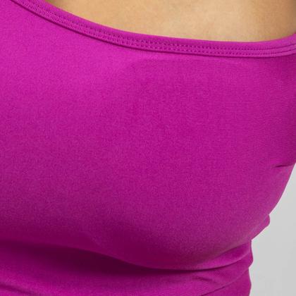 Imagem de Blusa Top Cropped Suplex Ombro Só Com Bojo