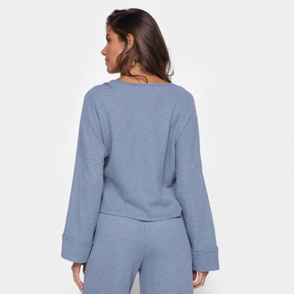 Imagem de Blusa Tricô Manga Longa Marialícia Feminina