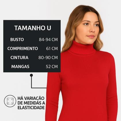 Imagem de Blusa Tricot Básica Manga Longa Gola Cacharrel