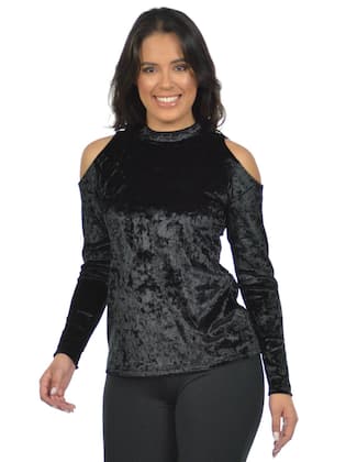 Imagem de Blusa Veludo Gola Alta Fenomenal