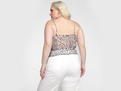 Imagem de Blusa Vista Magalu + Letticia Munniz Tule Estampada