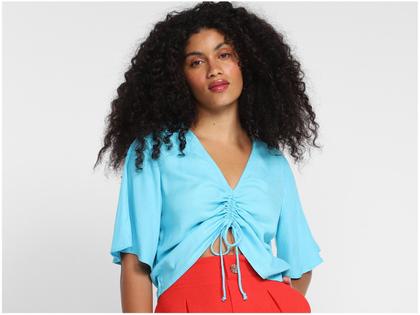 Imagem de Blusa Vista Magalu Manga Ampla Canaleta