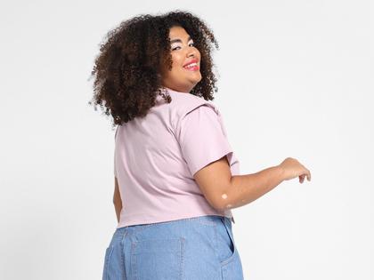 Imagem de Blusa Vista Magalu Ombreira Amarração Frontal