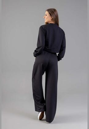 Imagem de Blusão Cropped Básico em Moletom Feminino Adulto Just Basic