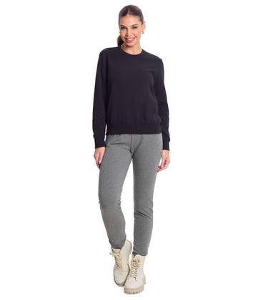 Imagem de Blusão Feminino Básico de Moletom Rovitex Preto