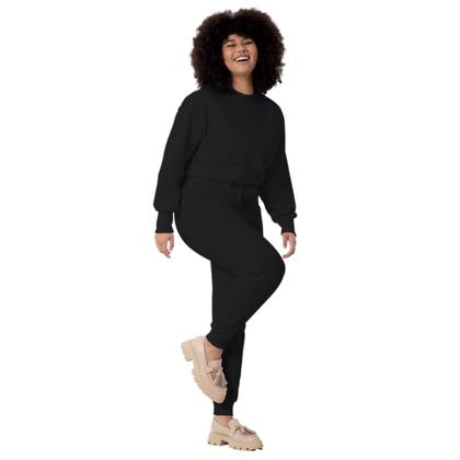 Imagem de Blusão feminino plus size básico em moletom, 00444