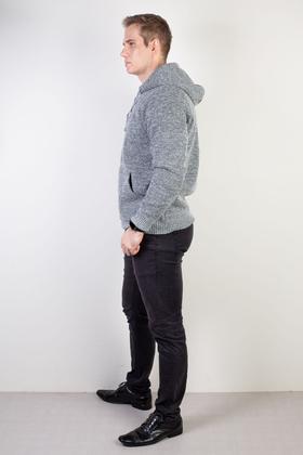 Imagem de Blusão grosso térmico masculino com capuz 90150