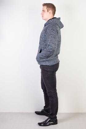 Imagem de Blusão grosso térmico masculino com capuz 90150