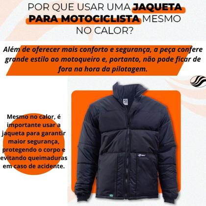 Imagem de Blusao jaqueta canada alba masculino soft nylon motoboy frio