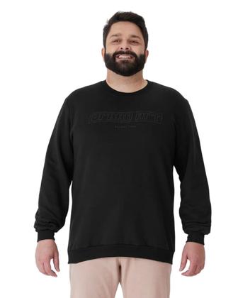 Imagem de Blusão Masculino Plus Size Moletom Flanelado G1 AO G5 MALWEE COR:Grafite EscuroTAMANHO:G2