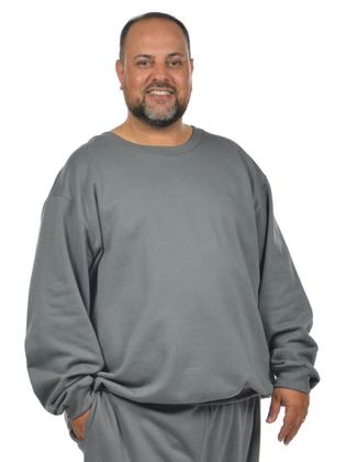 Imagem de Blusão moletom flanelado plus size masculino fenomenal