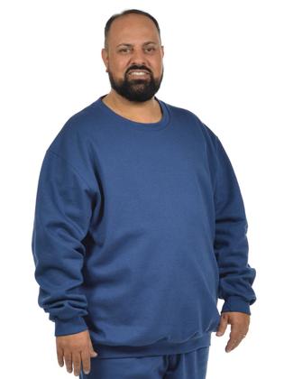 Imagem de Blusão moletom flanelado plus size masculino fenomenal