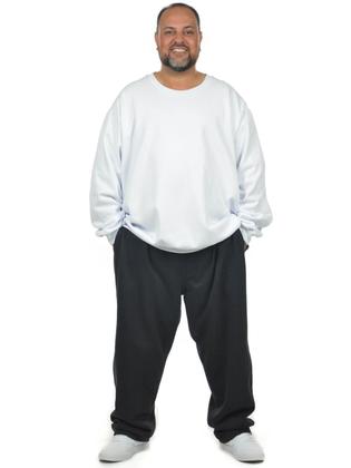 Imagem de Blusão moletom flanelado plus size masculino fenomenal