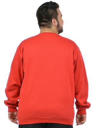 Imagem de Blusão moletom flanelado plus size masculino fenomenal