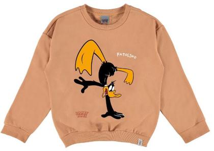 Imagem de Blusão Moletom Infantil Patolino Looney Tunes Flanelado por Dentro com Punho Unissex - MalweeKids