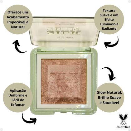 Imagem de Blush Baked Mosaico Ruby Rose Marble Bloom Silk Skin Soft Suede Hb-F1001-2