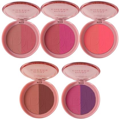 Imagem de Blush Compacto Duo Dual Cheeks Ruby Rose HBM03